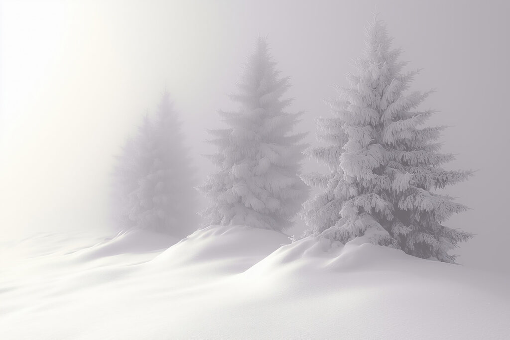 Group of trees covered in snow Group of trees covered in snow