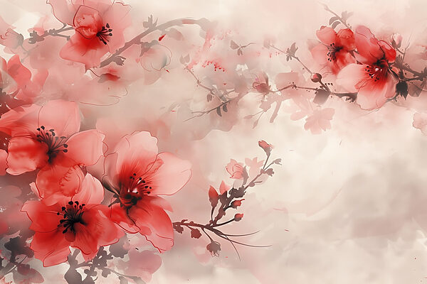 Delicate blooms in soft hues Delicate blooms in soft hues