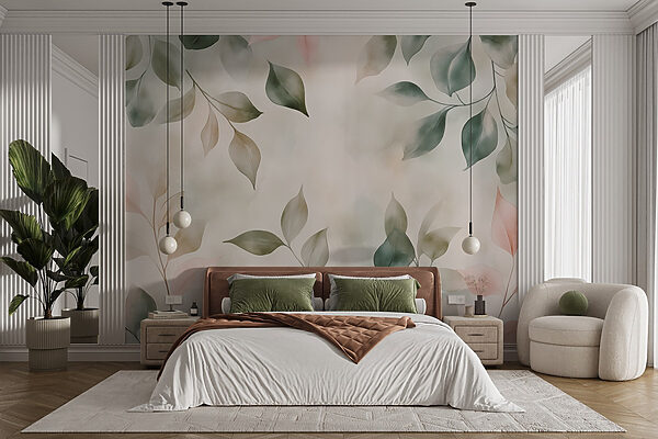 Serene foliage in soft hues Serene foliage in soft hues