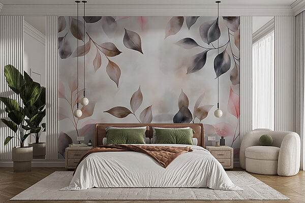Soft hues dance among gentle leaves. Soft hues dance among gentle leaves.