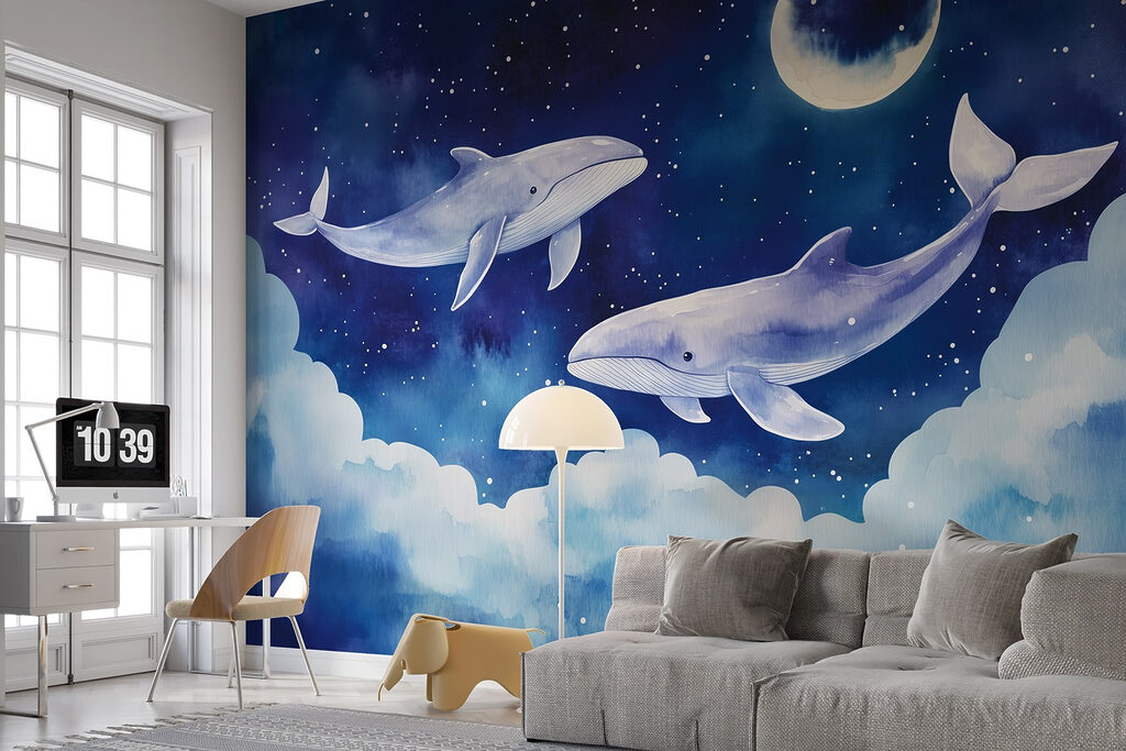 Two whales in the sky Two whales in the sky