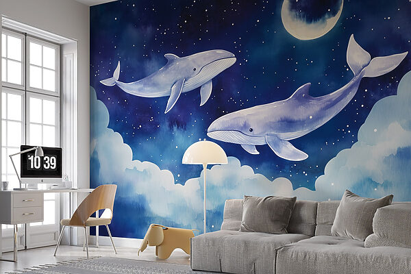 Two whales in the sky Two whales in the sky