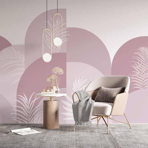 Pink and white graphic design