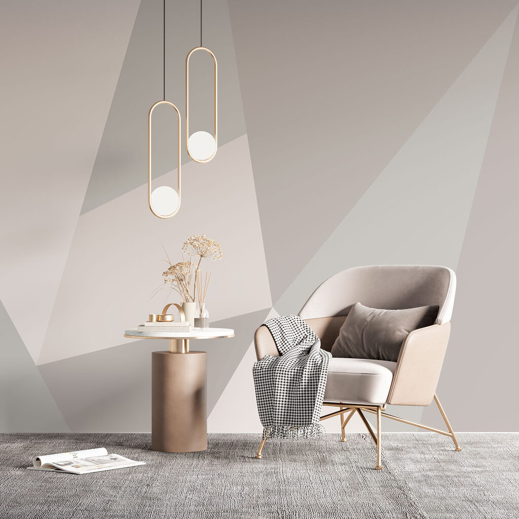 Grey and white triangle pattern Grey and white triangle pattern