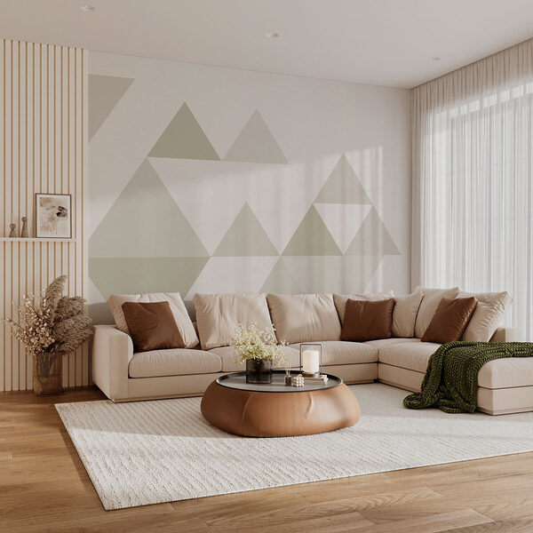 Group of triangles in a row Group of triangles in a row