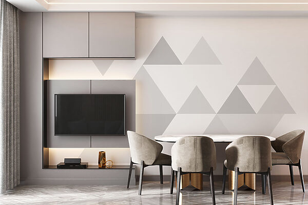 Group of triangles in a row Group of triangles in a row