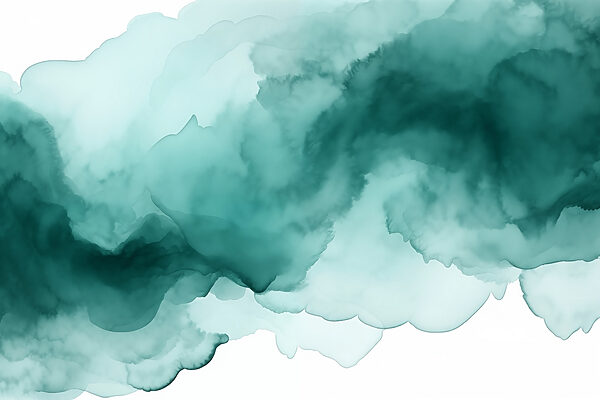 Soothing watercolor abstract in teal hues Soothing watercolor abstract in teal hues