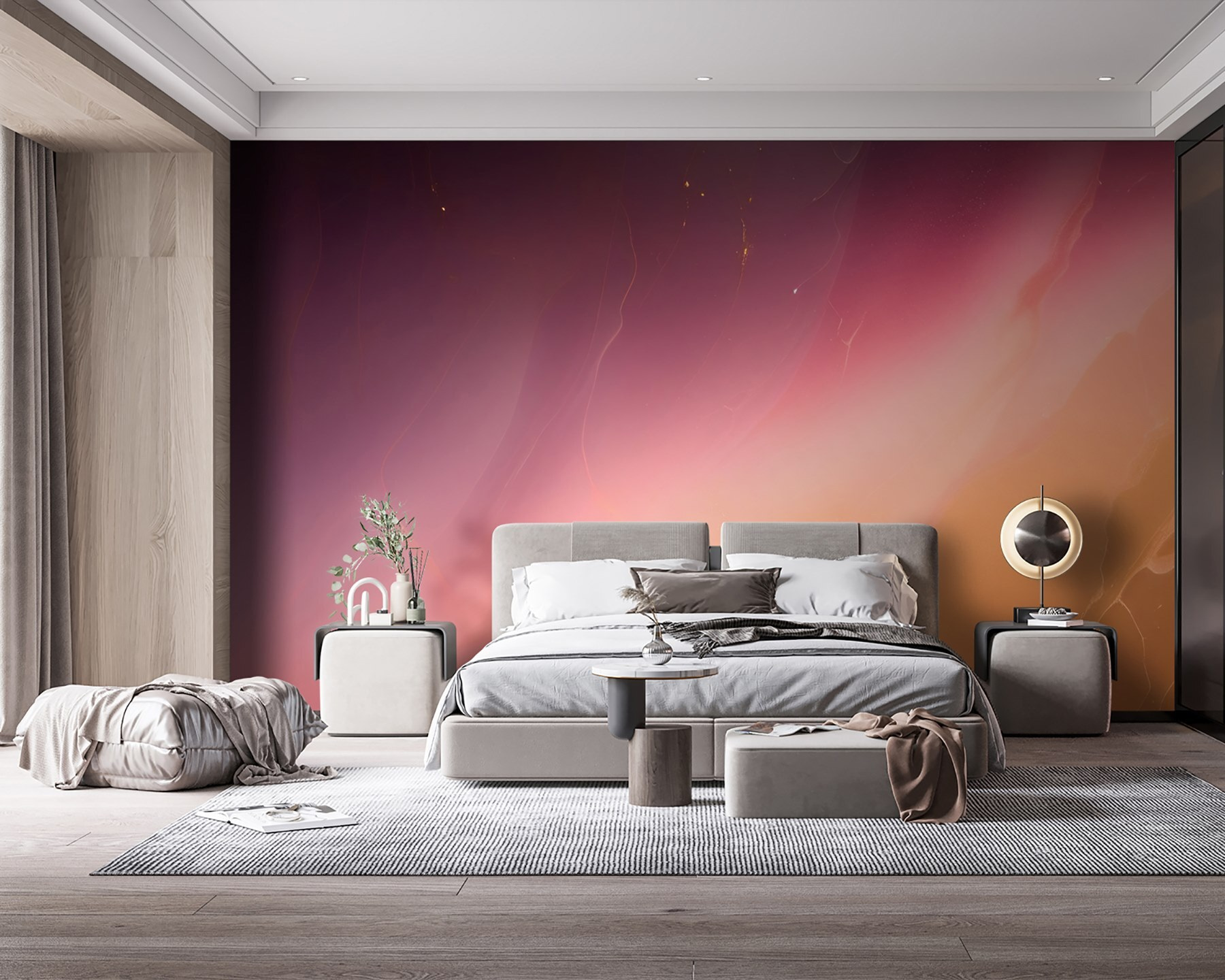 Colorful sky with light