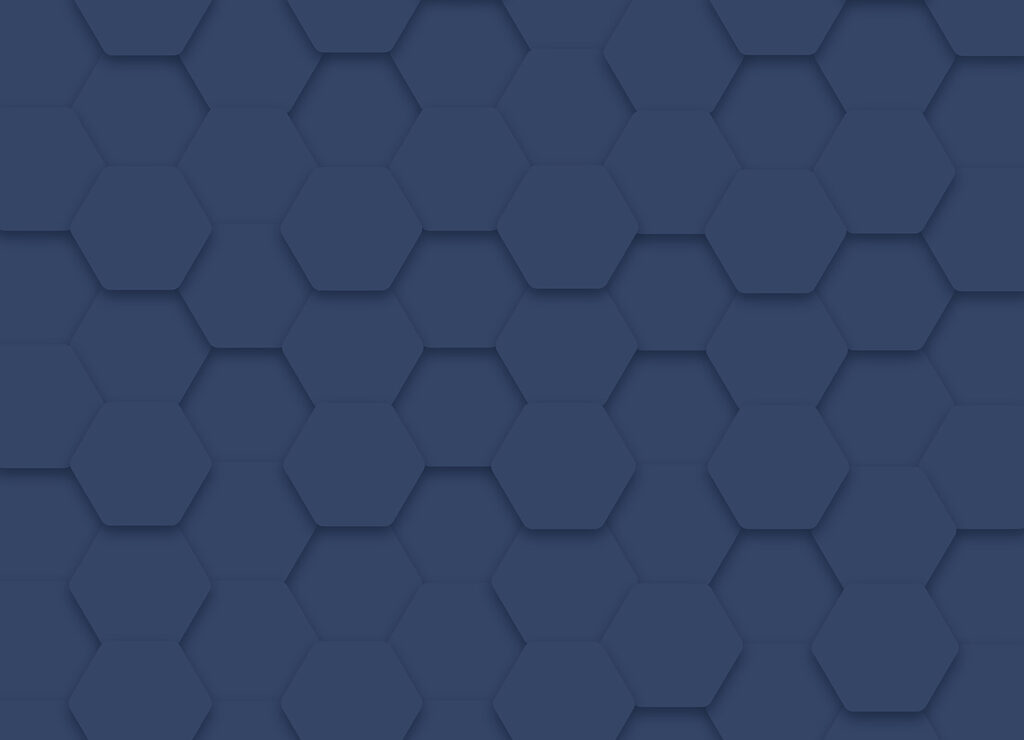 Blue hexagons on a surface Blue hexagons on a surface