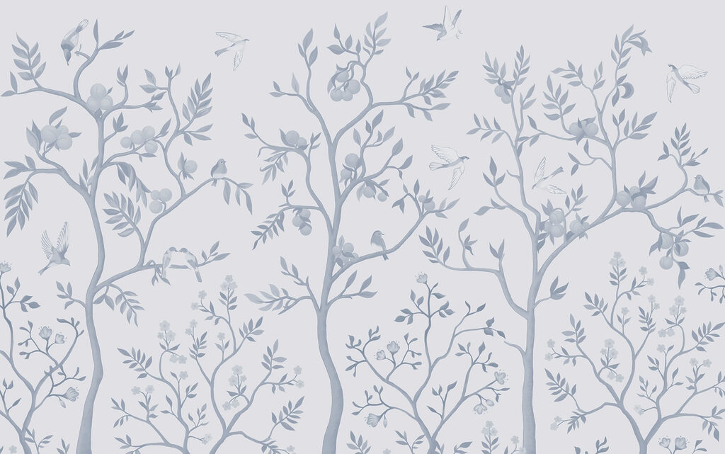 Wallpaper with birds and trees Wallpaper with birds and trees