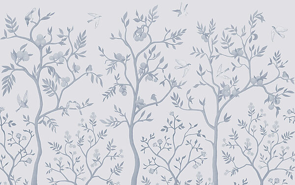 Wallpaper with birds and trees Wallpaper with birds and trees