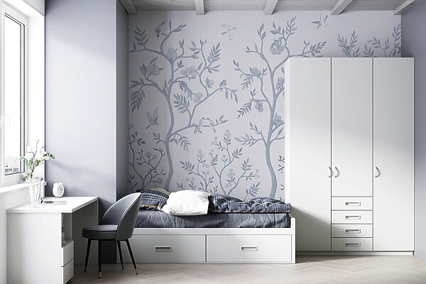 Wallpaper with birds and trees Wallpaper with birds and trees