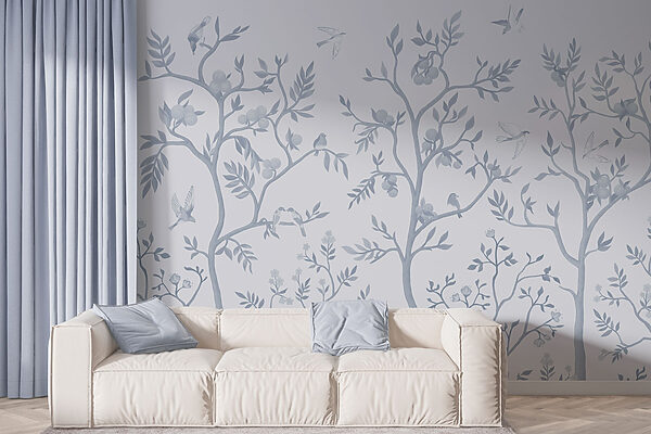 Wallpaper with birds and trees Wallpaper with birds and trees
