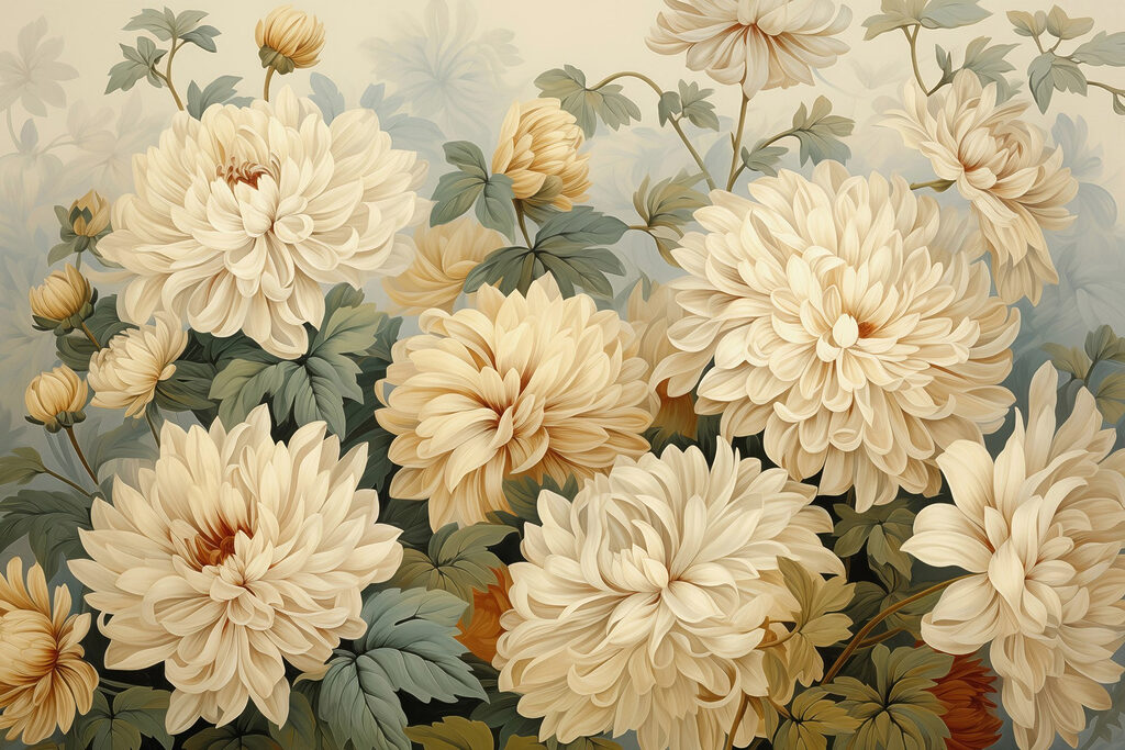 Delicate blooms in soft hues Delicate blooms in soft hues