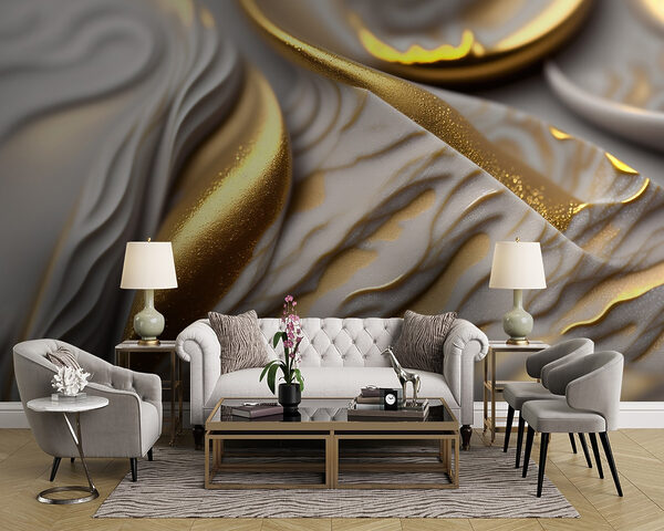 Textured elegance in soft hues Wall murals Textured elegance in soft hues