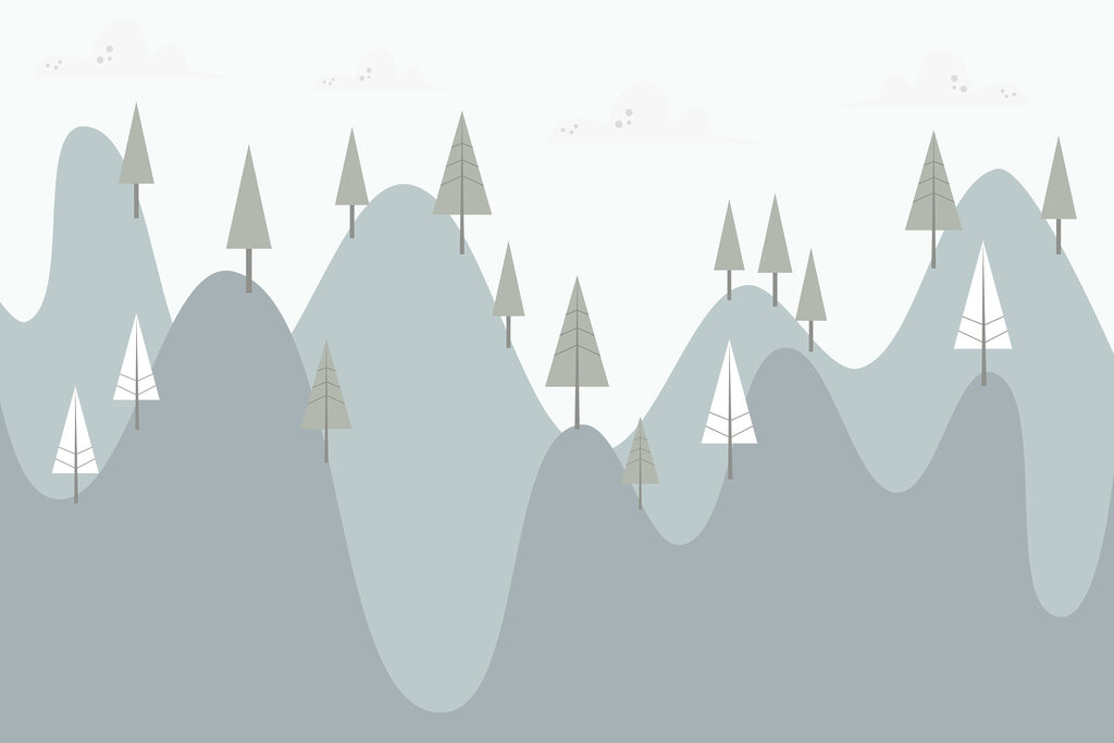 Mountain with trees on it Mountain with trees on it