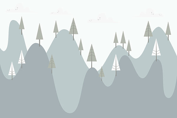 Mountain with trees on it Mountain with trees on it