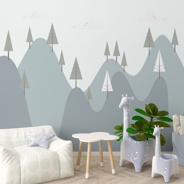 Mountain with trees on it Mountain with trees on it
