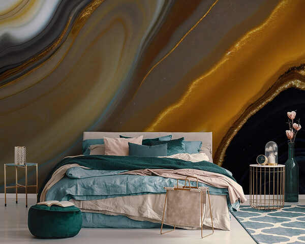 Abstract layers of rich colors Wall murals Abstract layers of rich colors