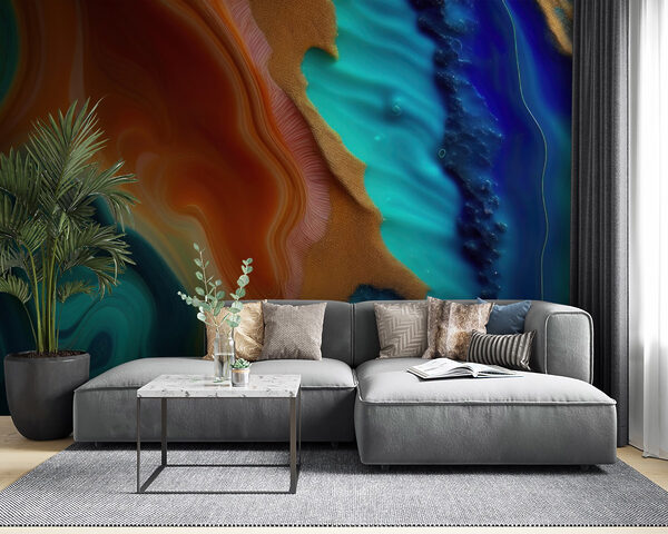 Mesmerizing waves of color and texture Mesmerizing waves of color and texture