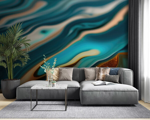 Fluid patterns in vibrant hues Fluid patterns in vibrant hues