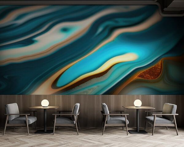 Fluid patterns in vibrant hues Fluid patterns in vibrant hues
