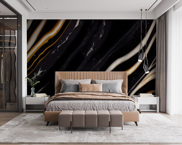 Black and white marble Black and white marble