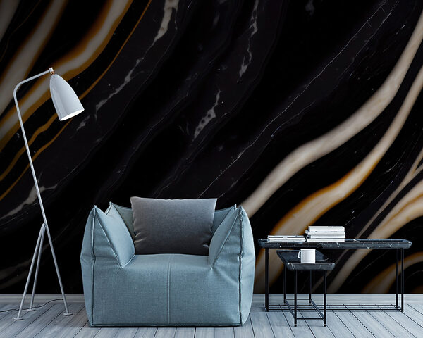 Black and white marble Black and white marble