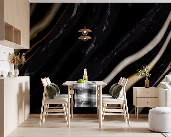 Black and white marble Black and white marble