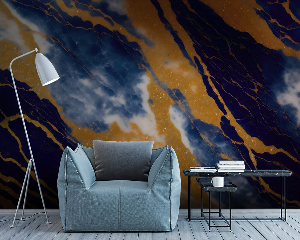 Beautiful blue and orange patterns Beautiful blue and orange patterns
