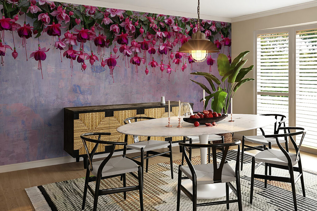 Group of pink flowers