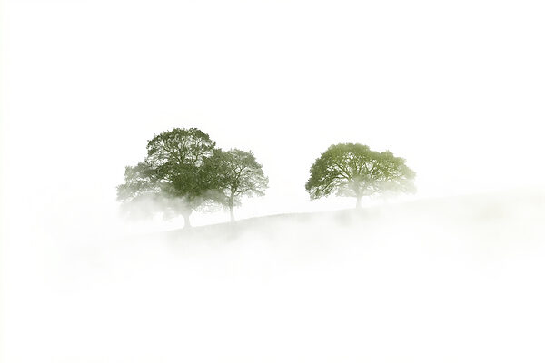 Trees in the fog Trees in the fog
