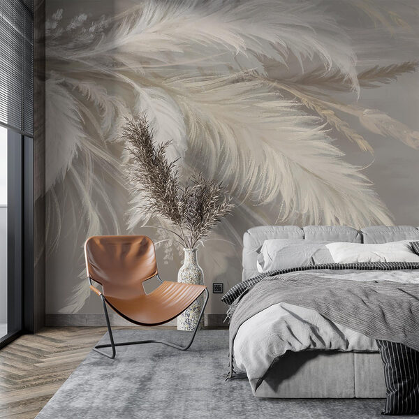 Delicate feathers in soft hues Delicate feathers in soft hues