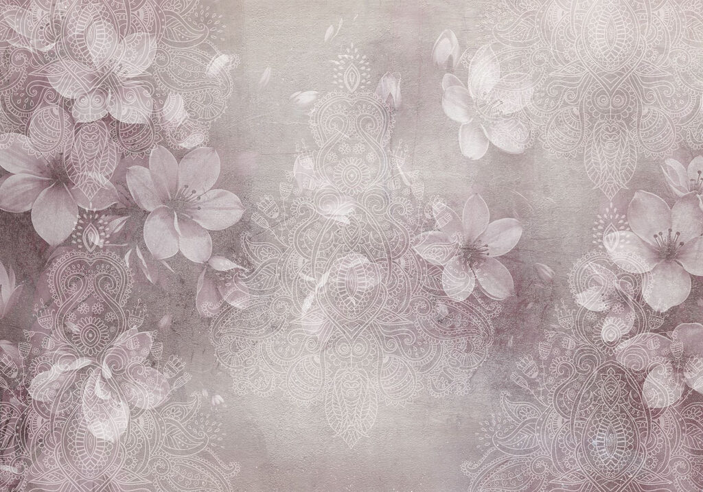 Delicate floral patterns in soft hues Delicate floral patterns in soft hues