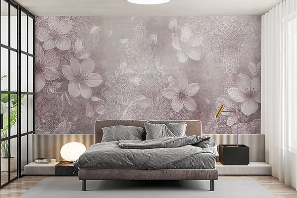 Delicate floral patterns in soft hues Delicate floral patterns in soft hues