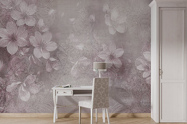 Delicate floral patterns in soft hues Delicate floral patterns in soft hues
