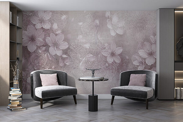 Delicate floral patterns in soft hues Delicate floral patterns in soft hues