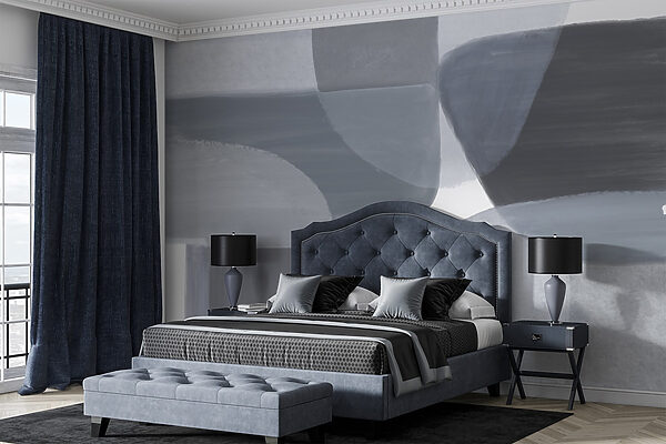 Grey and white art Grey and white art