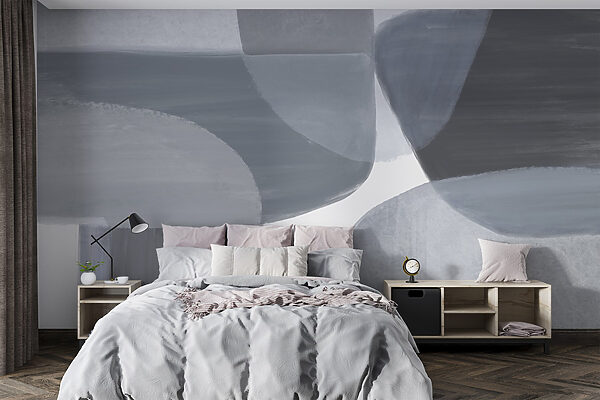Grey and white art Grey and white art