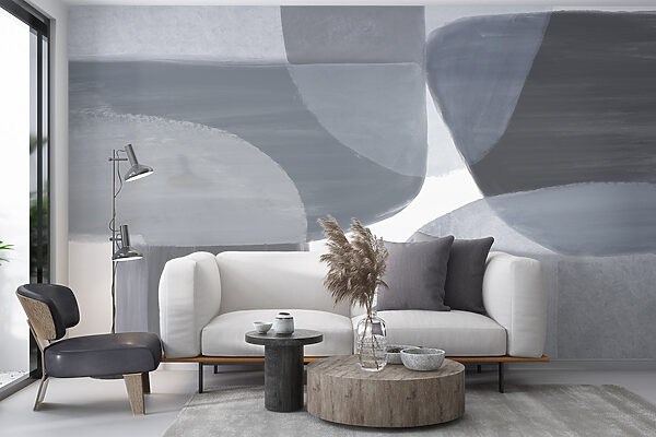 Grey and white art Grey and white art