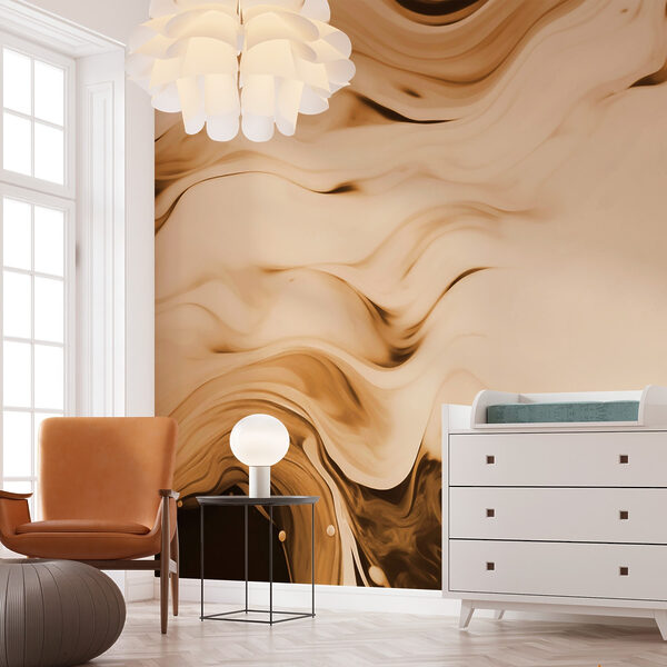 Fluid waves in soft neutral tones Fluid waves in soft neutral tones