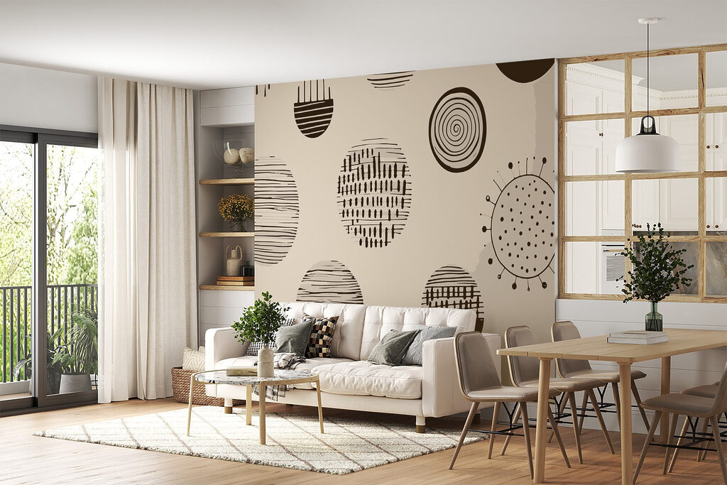 Pattern of circles and lines Pattern of circles and lines