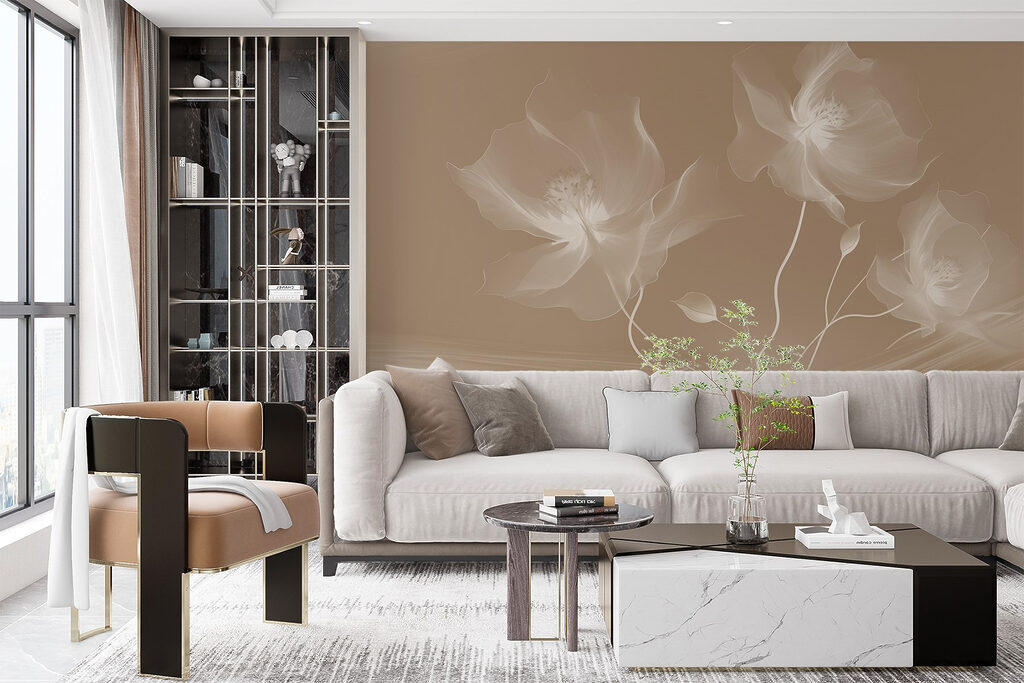 Delicate blooms in soft tones