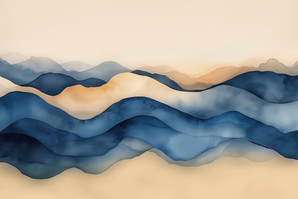 Blue and tan waves Blue and tan waves