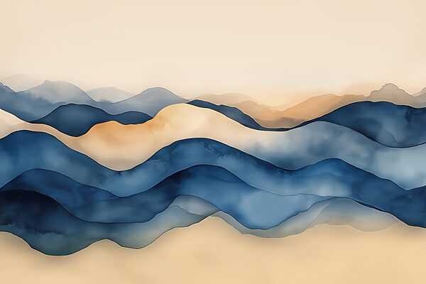 Blue and tan waves Blue and tan waves