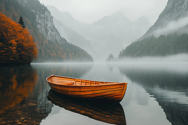 Boat on a lake Boat on a lake