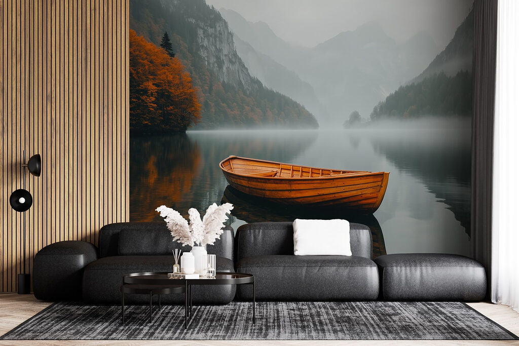 Boat on a lake Boat on a lake