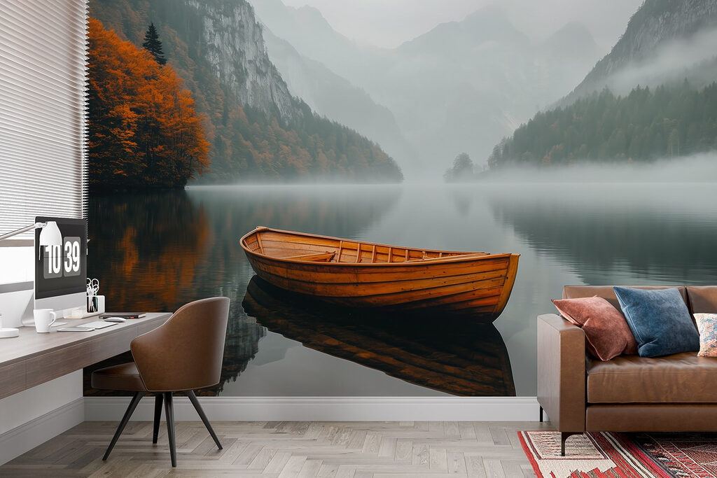 Boat on a lake Boat on a lake