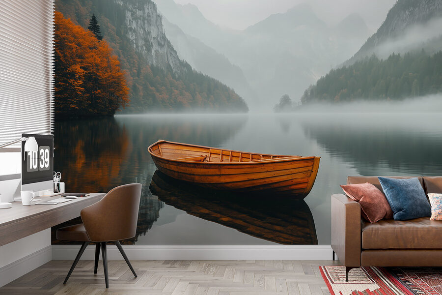 Boat on a lake