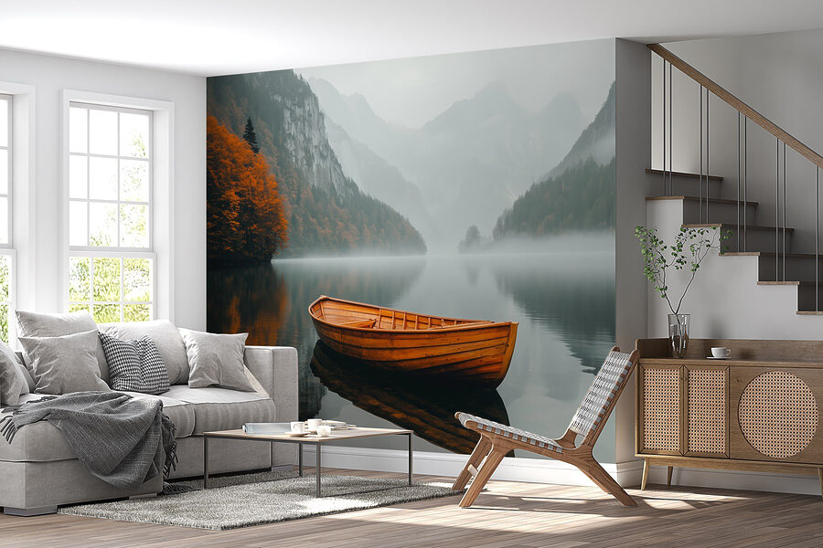 Boat on a lake